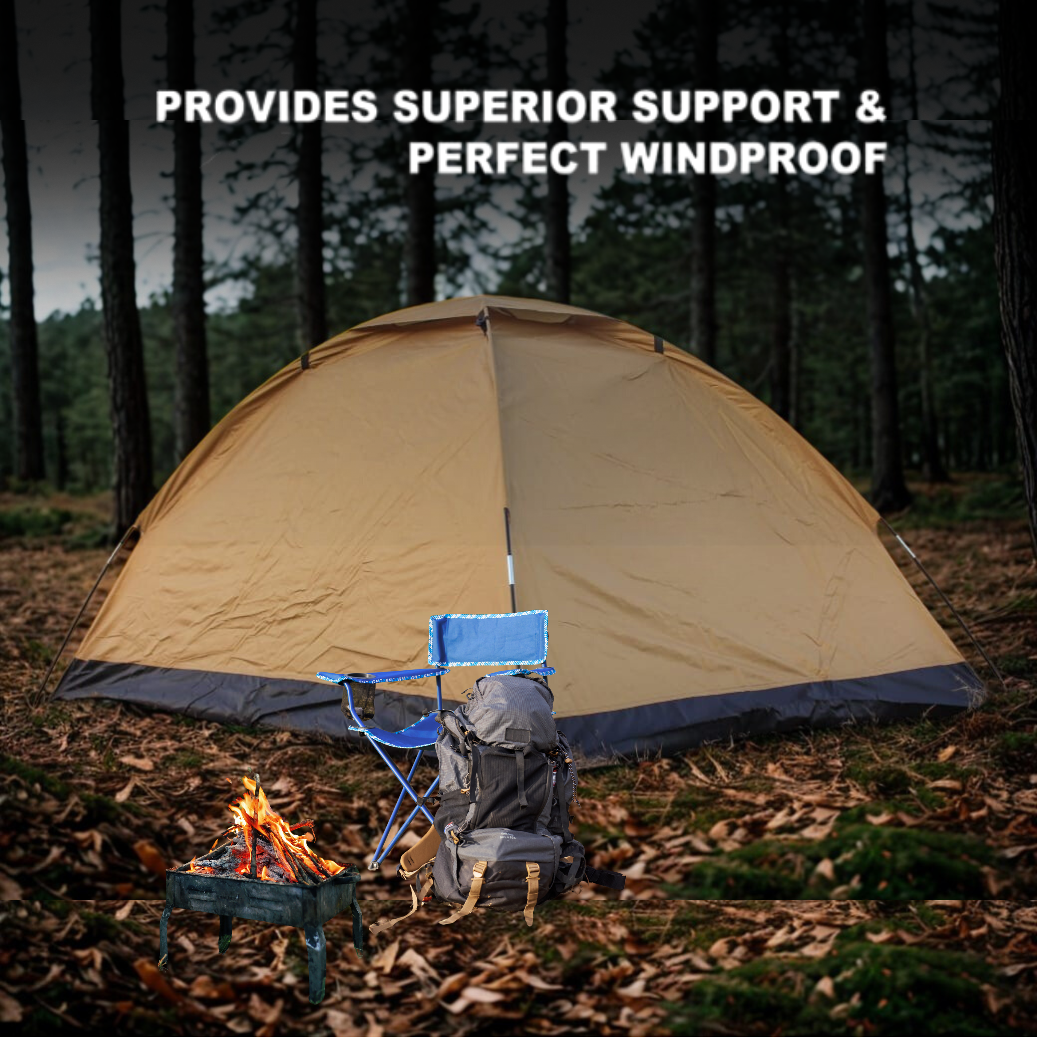 Manual Tent – Classic Hand-Pitch Camping Shelter by Camping Vantage